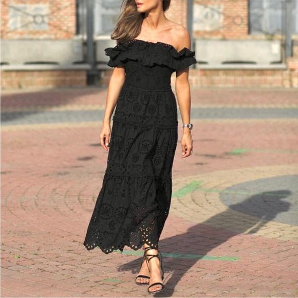 ZARA NWT BLOGGERS FAV EMBROIDERED MIDI DRESS 🌸 - Picture 9 of 11